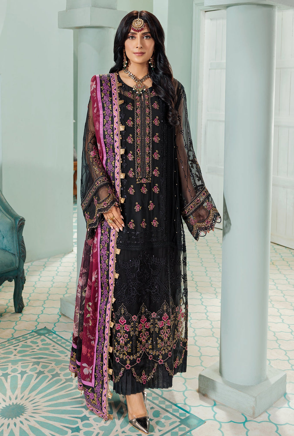 Noor By Sadia Asad Chiffon Laserkari`22 D#8