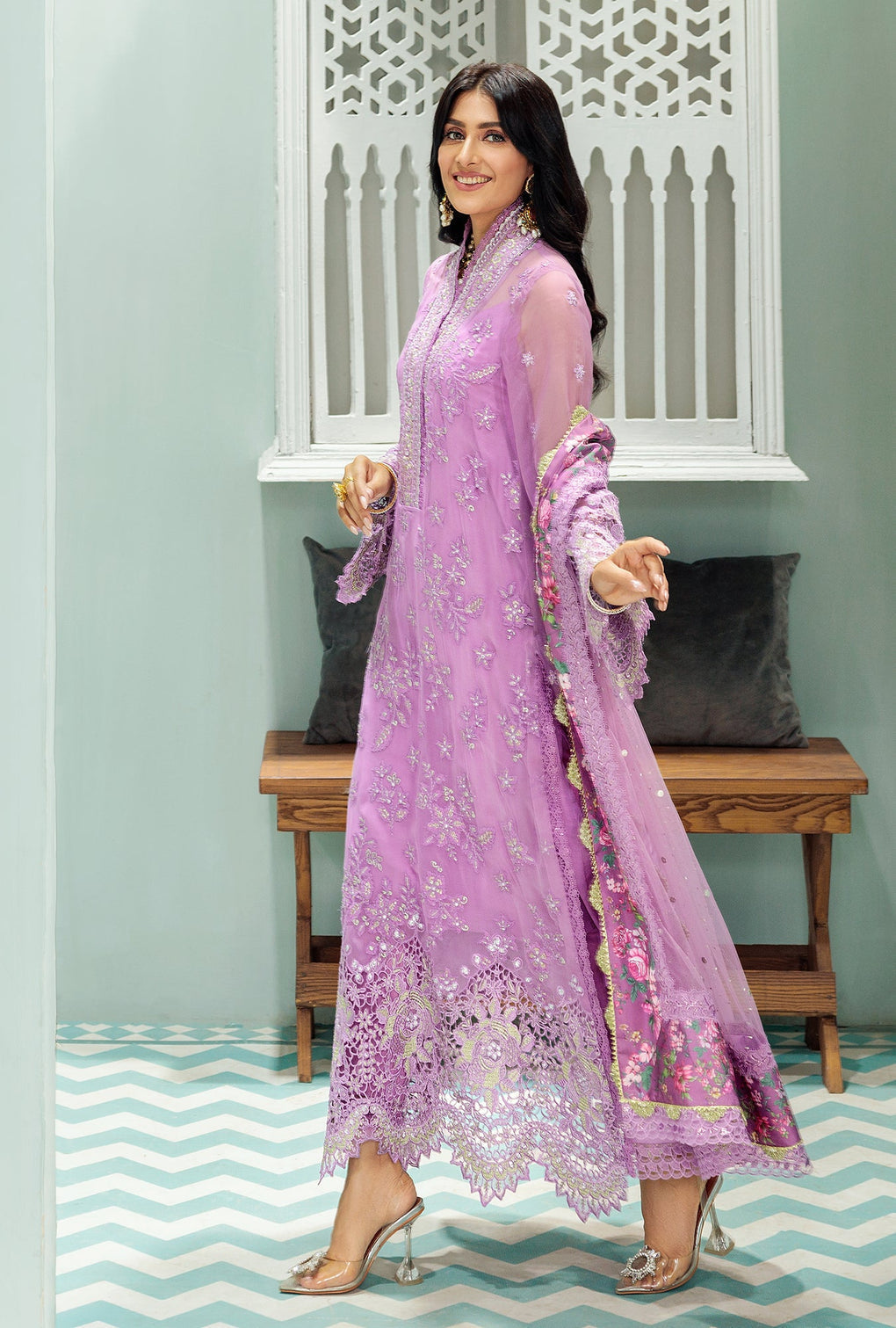 Noor By Sadia Asad Chiffon Laserkari`22 D#3