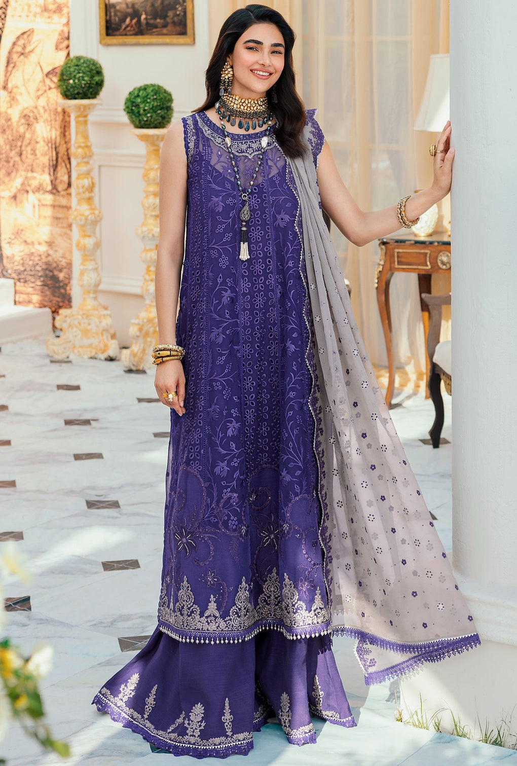 Noor By Sadia Asad Chiffon Laserkari`22 D#4