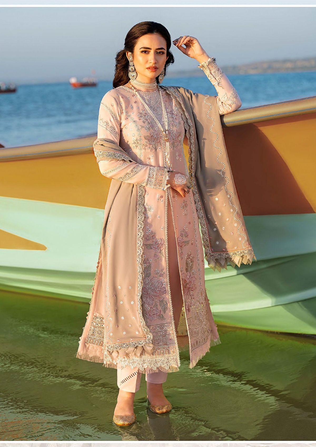 Jazmin Shahkaar Eid Festive Lawn'23 D-05 Bahara
