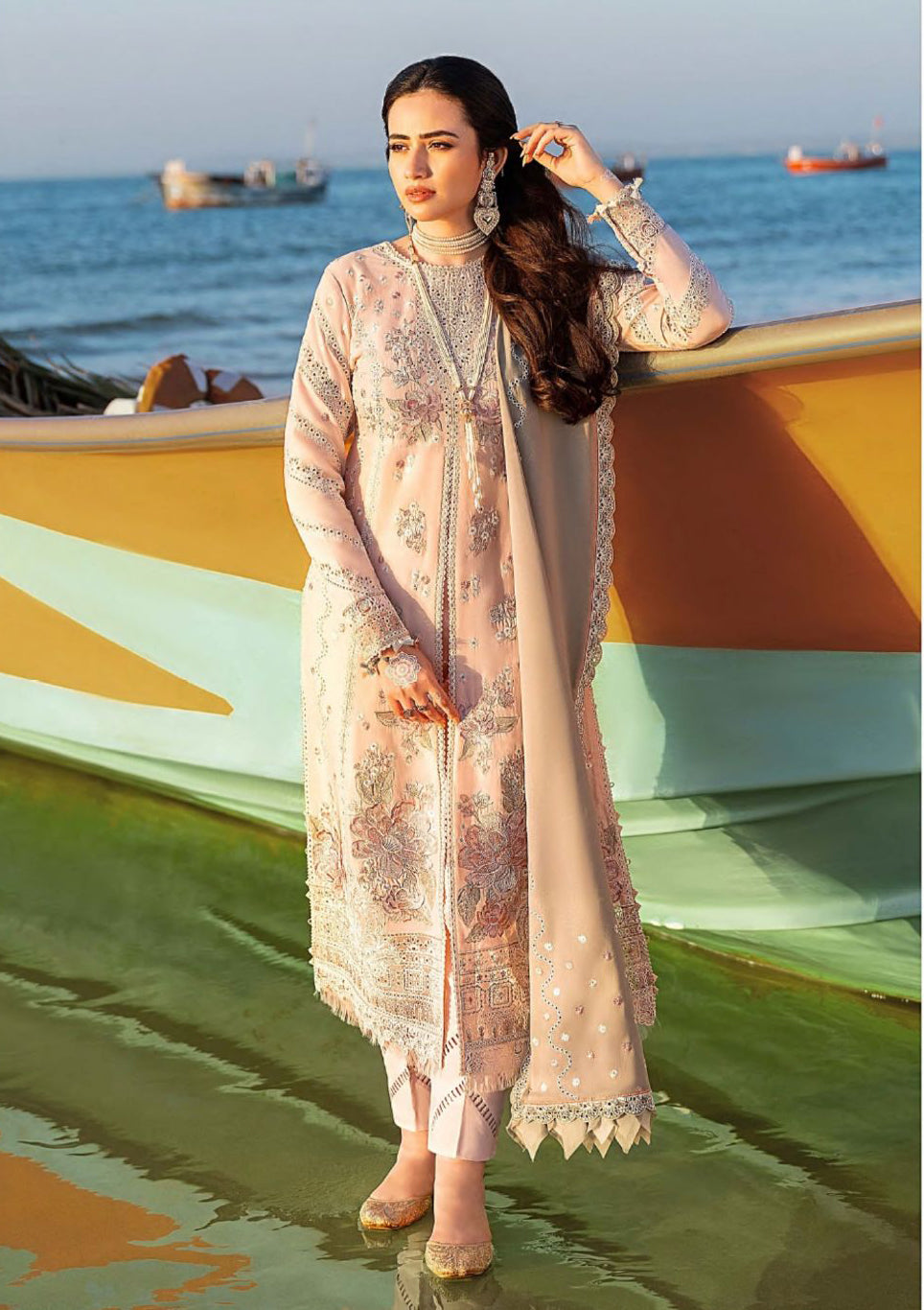 Jazmin Shahkaar Eid Festive Lawn'23 D-05 Bahara