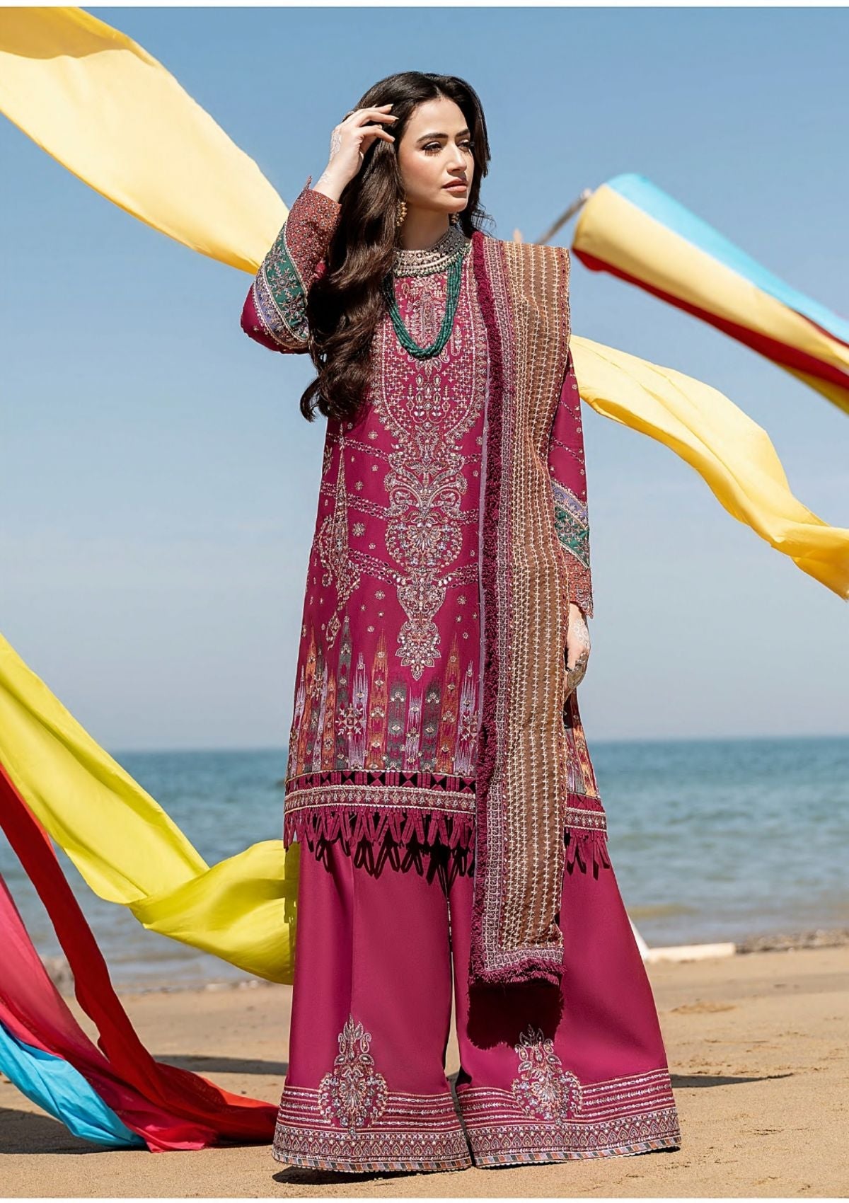 Jazmin Shahkaar Eid Festive Lawn'23 D-06 Gulposh