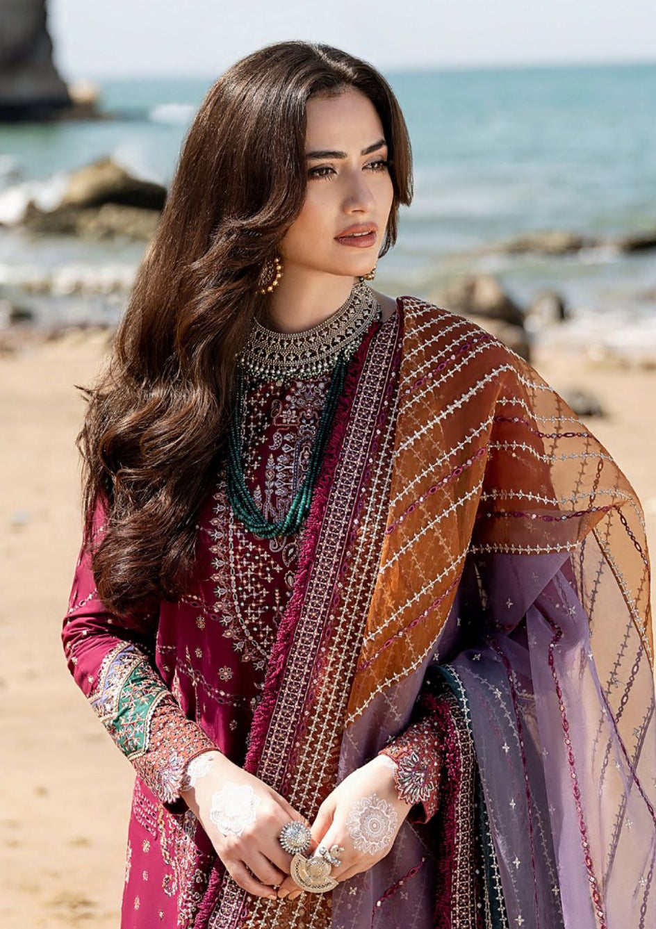 Jazmin Shahkaar Eid Festive Lawn'23 D-06 Gulposh