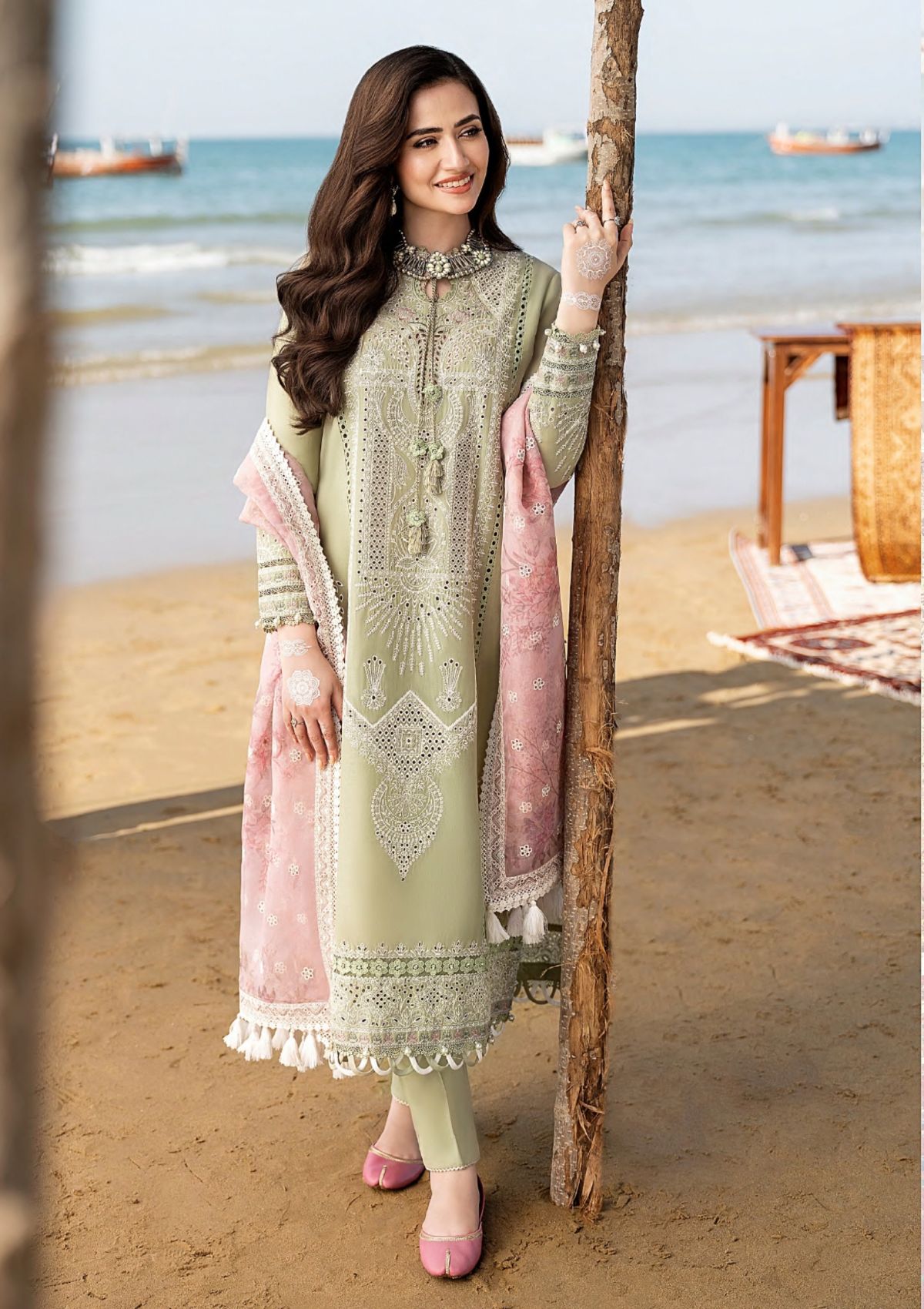 Jazmin Shahkaar Eid Festive Lawn'23 D-08 Taban