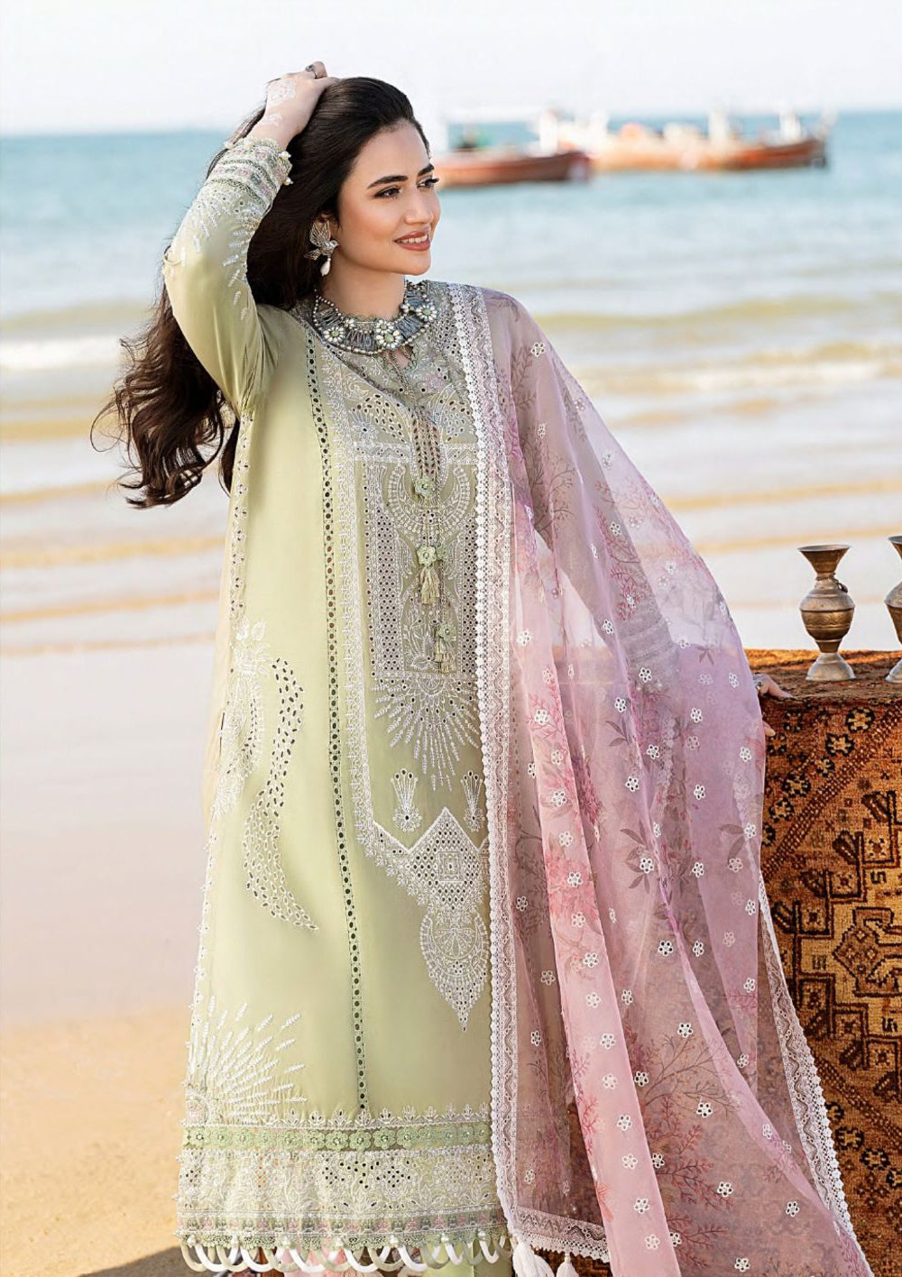 Jazmin Shahkaar Eid Festive Lawn'23 D-08 Taban