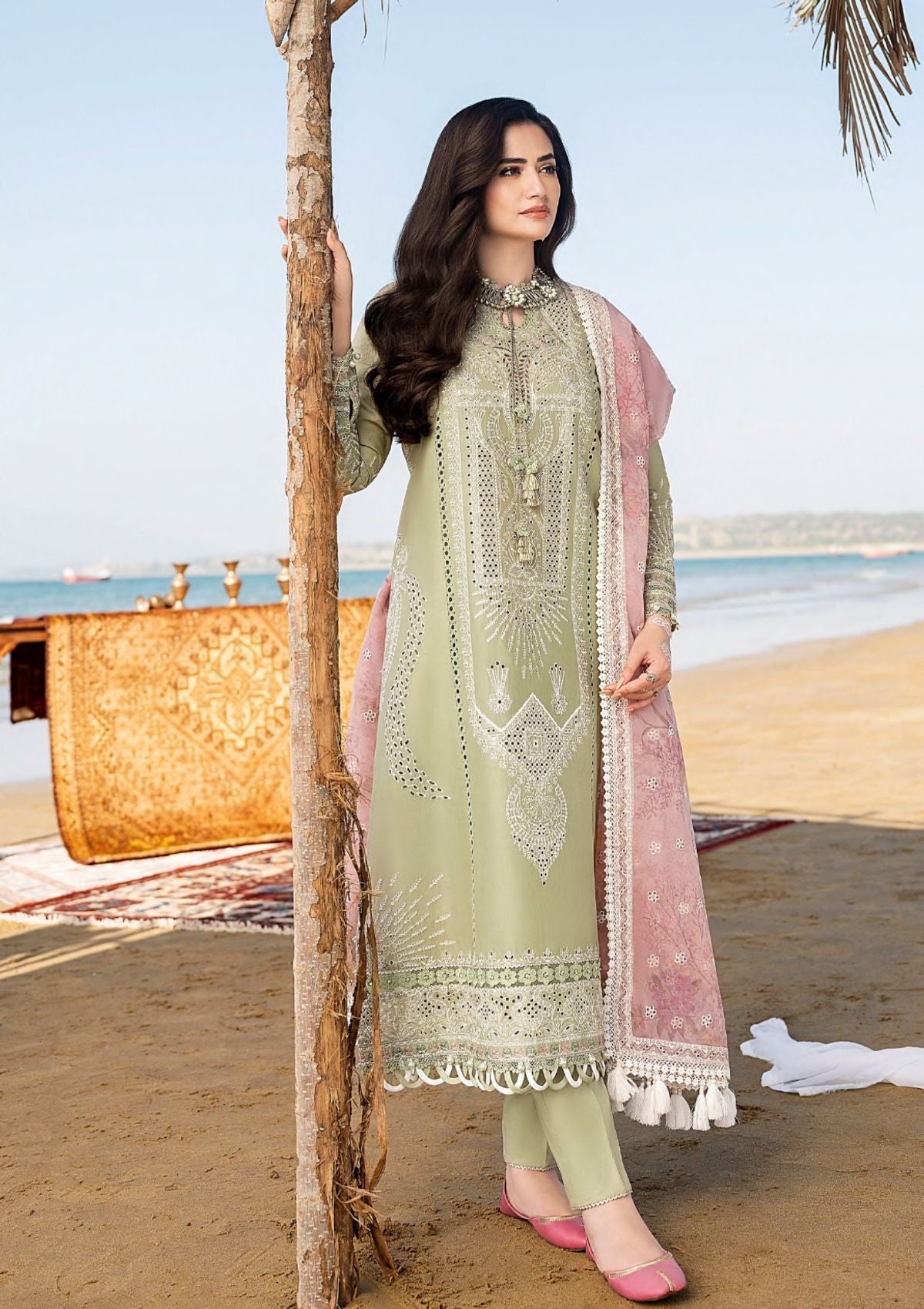 Jazmin Shahkaar Eid Festive Lawn'23 D-08 Taban