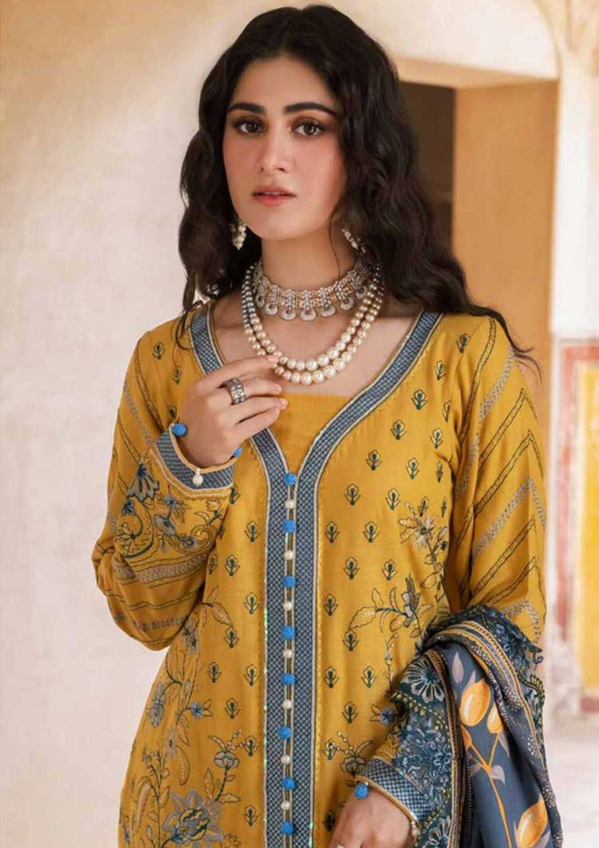 NUREH MAYA EMBELLISDHED KHADDAR NW-66