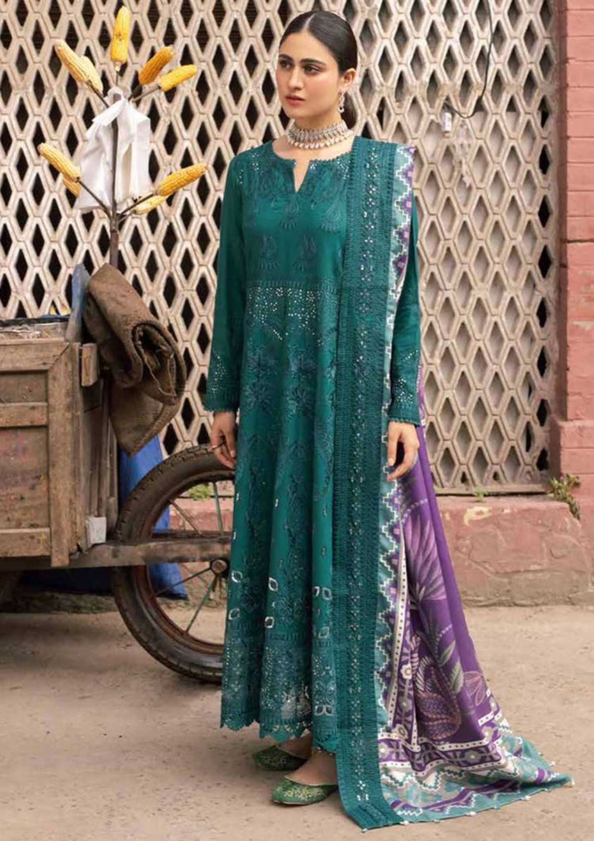 NUREH MAYA EMBELLISDHED KHADDAR NW-70