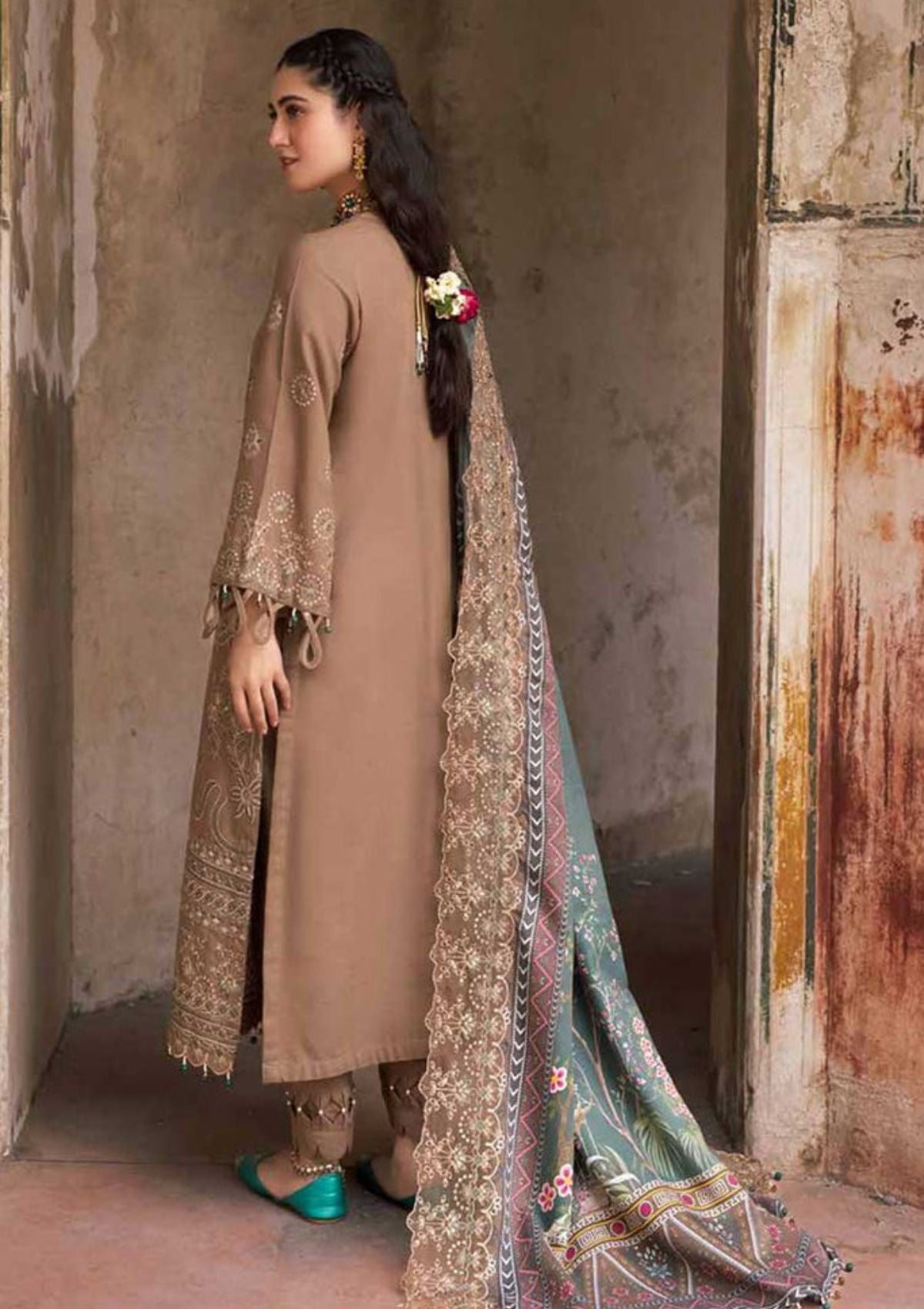 NUREH MAYA EMBELLISDHED KHADDAR NW-71