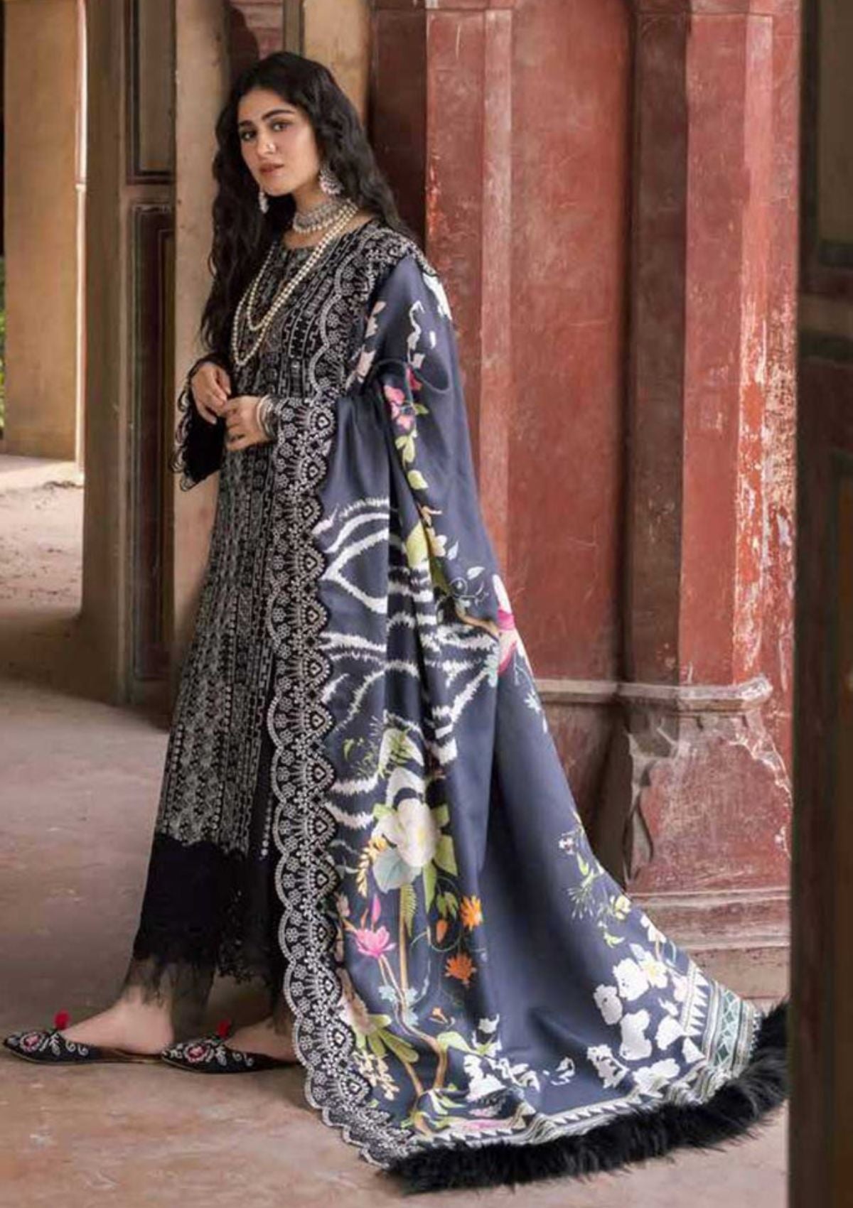 NUREH MAYA EMBELLISDHED KHADDAR NW-73