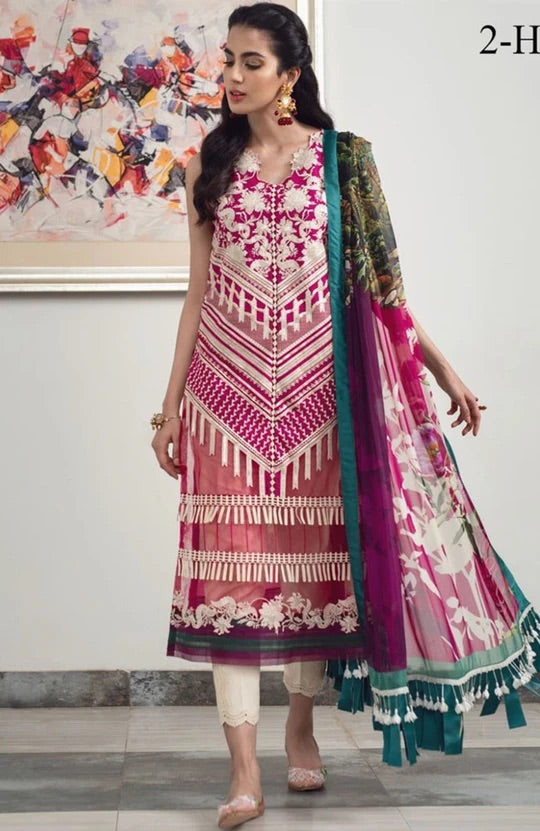 Luxury Lawn'21 By Asifa & Nabeel  AN'21-2-H