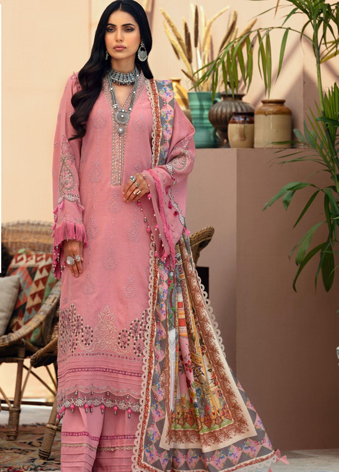 Noor by Saadia Asad Embroidered Karandi Suits Unstitched 3 Piece SA21NS D-08 - Winter Collection