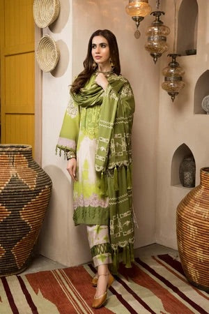 3 Pc Unstitched Embroidered Khaddar CNW-08