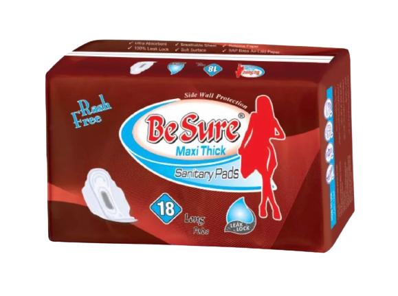 Be sure maxi thick sanitary pads