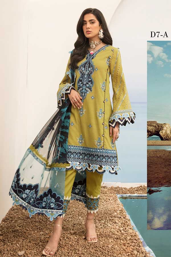 Noor By Saadia Asad Luxury Lawn`21 D#7-A