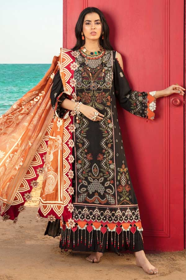 Noor By Saadia Asad Luxury Lawn`21 D#6-A