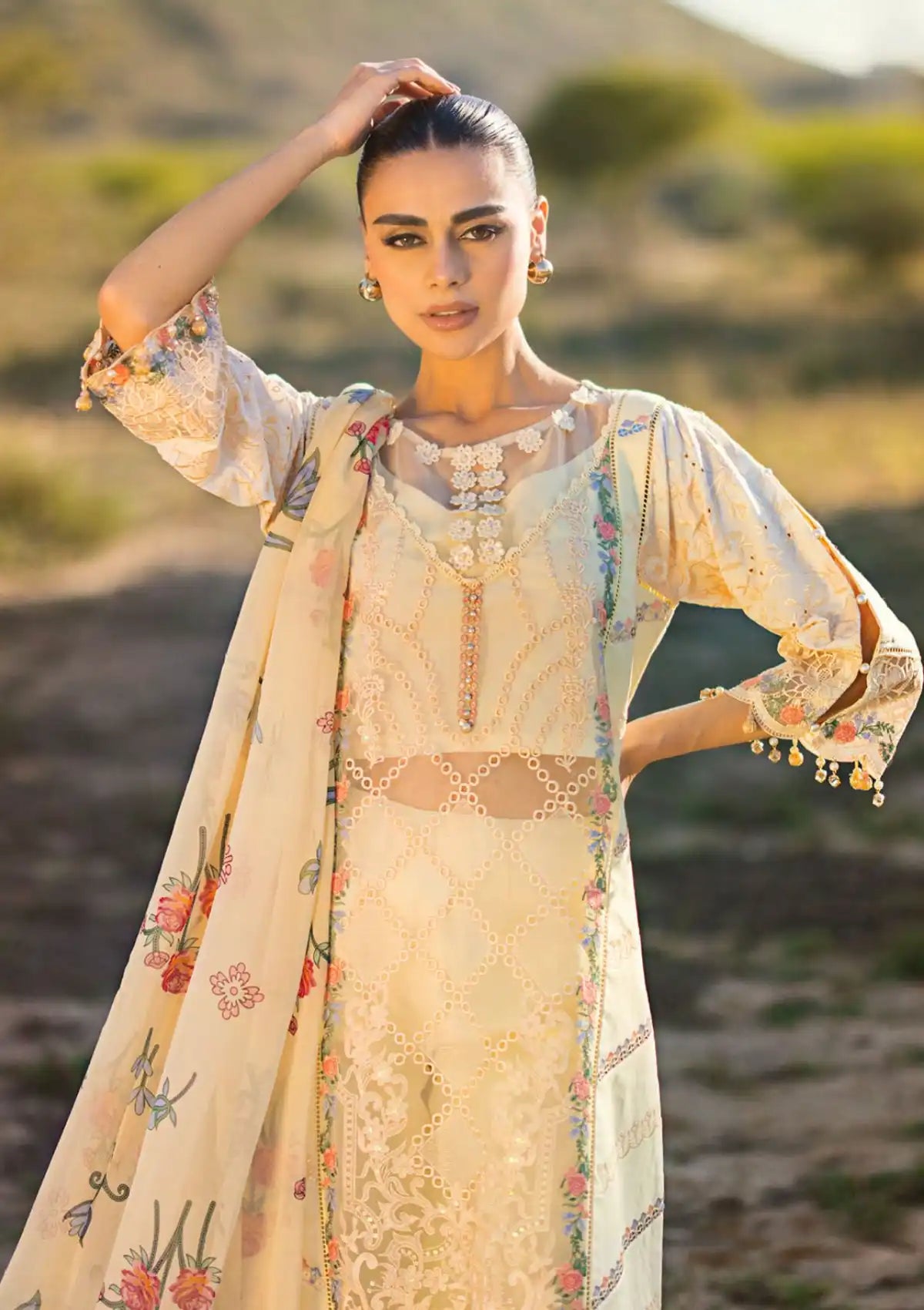 Al Zohaib Mahiymaan Luxury Lawn'24 M-12