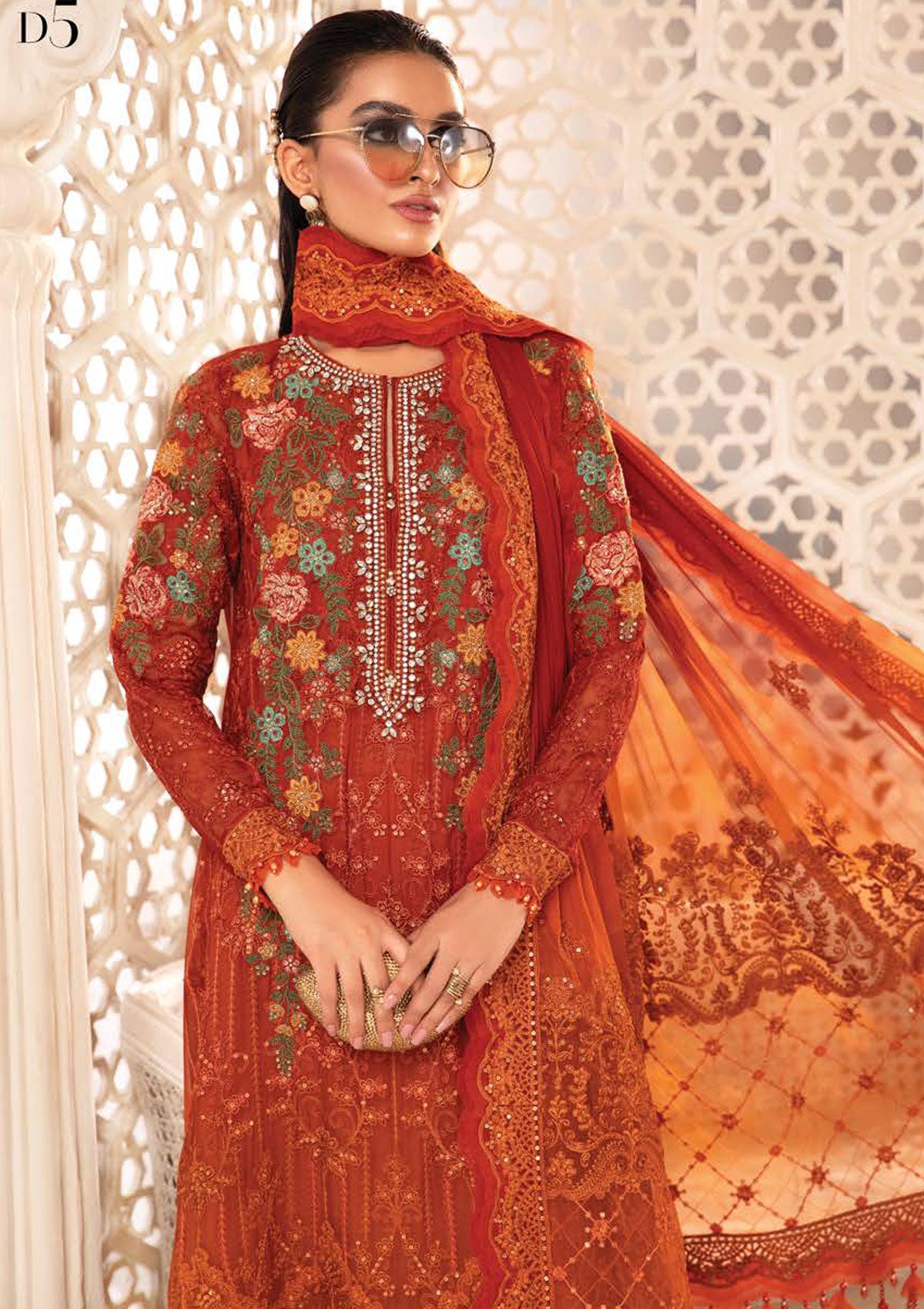 MARIA B WEDDING CHIFFON'22 MBC-5